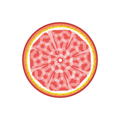 Grapefruit abstract sign pattern