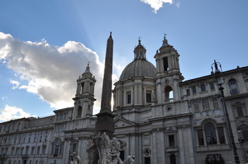 Fototapeta na wymiar Piazza Navona - Rome, Italy