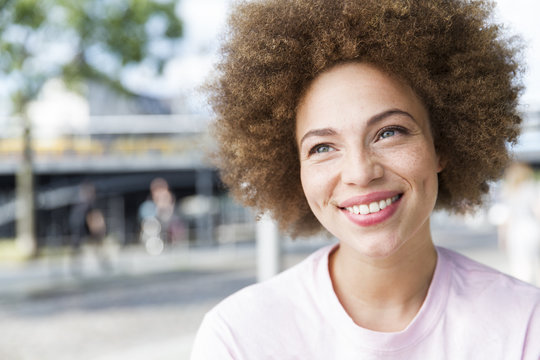 Young smiling woman, portrait