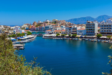 Fototapeta na wymiar Agios Nikolaos City, Crete, Greece