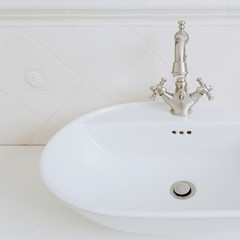 Sink with old style tap