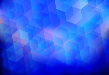 abstract hexagon background blue
