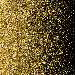 Glitter golden gradient with scattered sparkles