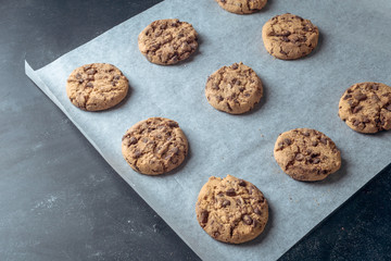 baking chocolate biscuits