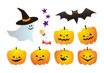 ハロウィン イラスト セット