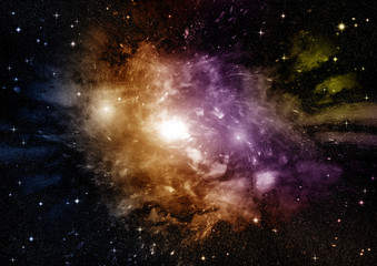 galaxy in a free space