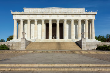 Lincoln Memorial early in the morning, Washington DC US USA