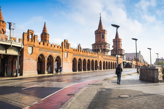 The Oberbaum Bridge in Berlin, Germany