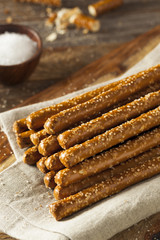 Crunchy Salty Pretzel Rods