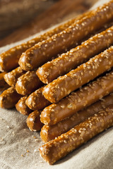 Crunchy Salty Pretzel Rods