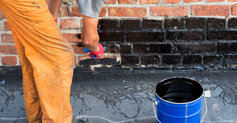 priming brick wall