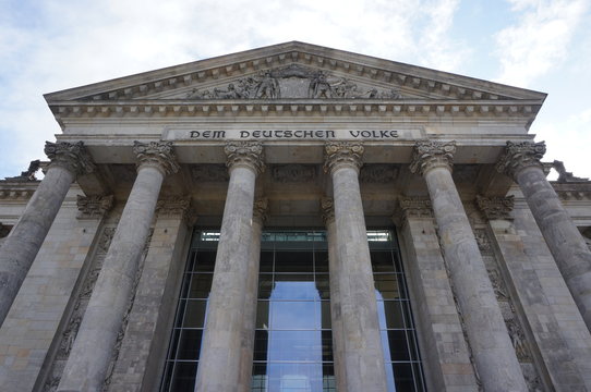 German parliament facade