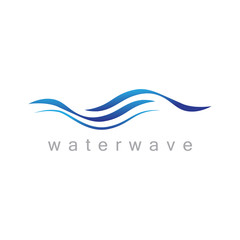 Water Wave Icon - Isolated On White Background. Vector Illustration, Graphic Design. For Web, Websites, Print Material