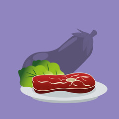 assorted healthy food icons image vector illustration design 