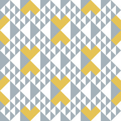 Geometric abstract seamless pattern. Triangle motif background. - 120804900