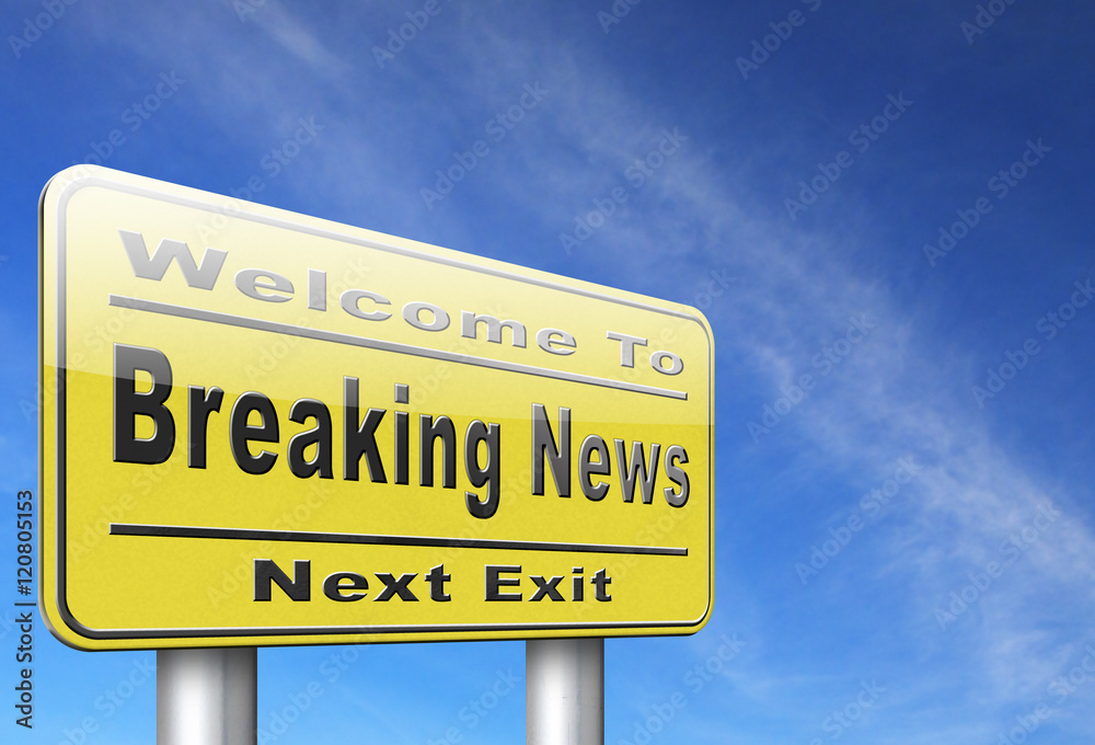 Wall mural latest breaking hot news items