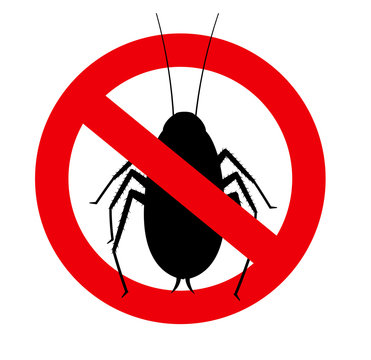 Remove Cockroaches Vector Sign