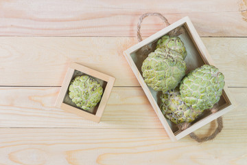 Sugar apple or Annona squamosa