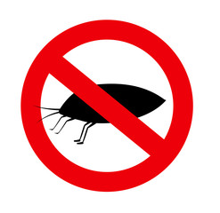 Aphid Insects Restricted Sign Vector