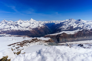 Fototapeta na wymiar Swiss Alps mountains landscape Zermatt Switzerland