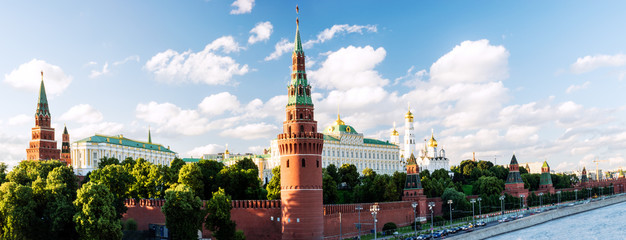 Panoramic View of Moscow Kremlin. Russia