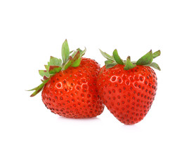 Red berry strawberry isolated on white background