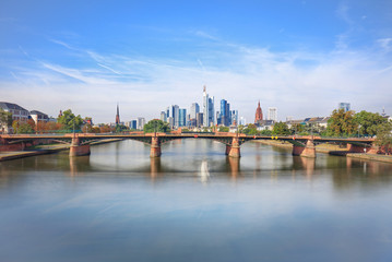 Fototapeta premium Skyline of modern Frankfurt am Main, Germany