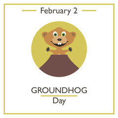 Groundhog Day. February 2
