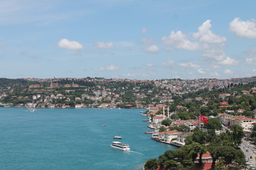 Naklejka na ściany i meble Istanbul and Bosporus