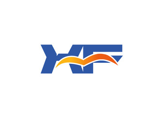 XF Logo. Vector Graphic Branding Letter Element
