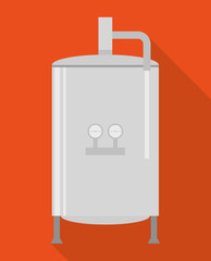 Beer brewery icon. Drink beverage industry and factory theme. Colorful design. Vector illustration