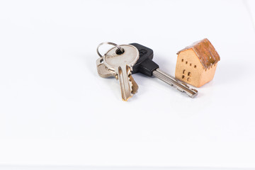 House and keyring,  invesment and realestate cconcept