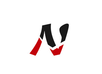 Obraz premium Vector N logo icons 