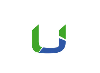 Letter u logo icon design template elements
