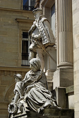 Obraz premium Monument à l'amiral de Coligny à l'église de l'Oratoire à Paris, France