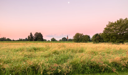 Morgenröte über Hanau Klein-Auheim