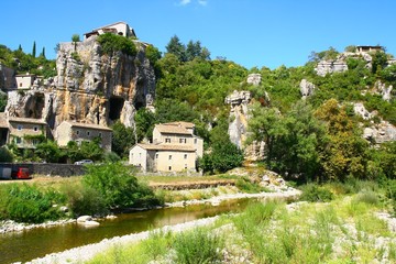 Fototapeta na wymiar Labeaume en Ardèche