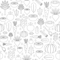 Vector detox smoothies flat seamless background