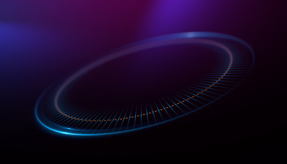 Circular lens flare. Abstract rotational galaxy. Beautiful ellipse border. Luxury shining hole. 
Rotational lines. Power energy element. Space for message. Abstract ring background.