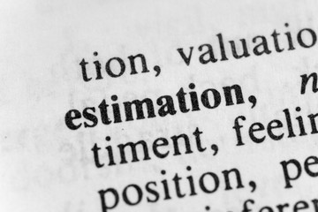 Obraz premium Estimation