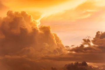 Selbstklebende Fototapete Himmel dramatische Wolken