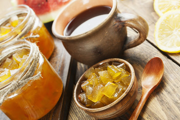 Homemade watermelon jam