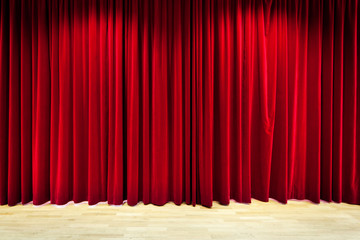 Red Curtain Stage