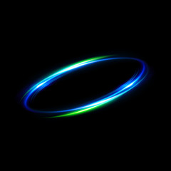 
Circular lens flare. Abstract rotational galaxy. Beautiful ellipse border. Luxury shining hole. 
Rotational lines. Power energy element. Space for message. Abstract ring background.