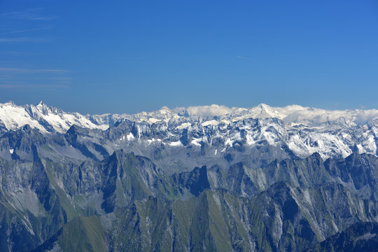 LUFTBILD  - TUXER ALPEN-HOHE TAUERN-GROSSVEVEDIGER