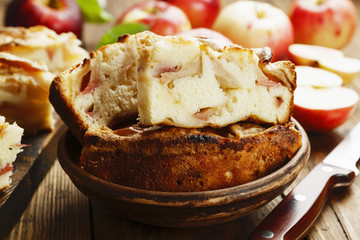 Homemade apple pie