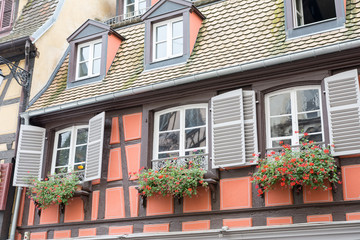 Fototapeta na wymiar Haus in der Stadt Colmar im Frankreich