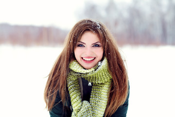 pretty winter woman