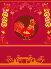 year of rooster design for Chinese New Year celebration