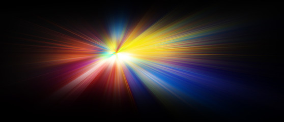 Obraz premium Esplosione di luce colorata